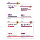 CGP KS3 Year 9 Workbook Bundle – Ages 13-14 (Maths, English, Science, Spelling Punctuation and Grammar)