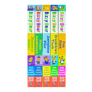 Bizzy Bear Series 5 Books Collection Bundle Set(Fun Park, Breakdown Truck, Aeroplane Pilot, Pirate Adventure & Dinosaur Safari)(With Sliders to Push and Pull!)