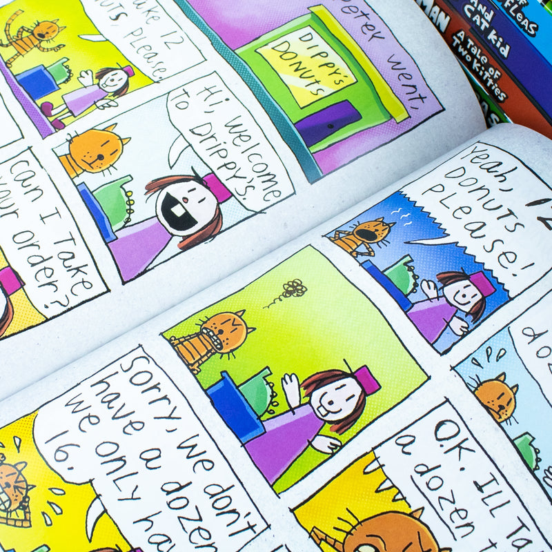 Dog Man Series 1-12 Books Collection Set By Dav Pilkey (Dog Man, Unleashed, Tale Of Two Kitties, Dog Man and Cat Kid, Lord of The Fleas, Brawl of The Wild, For Whom The Ball Rolls, Fetch-22 &amp; More)