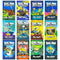 Dog Man Series 1-12 Books Collection Set By Dav Pilkey (Dog Man, Unleashed, Tale Of Two Kitties, Dog Man and Cat Kid, Lord of The Fleas, Brawl of The Wild, For Whom The Ball Rolls, Fetch-22 &amp; More)