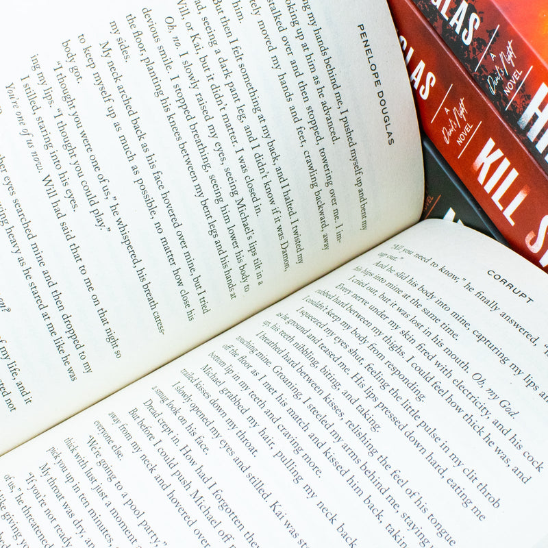 Devil's Night Series By Penelope Douglas 4 Books Collection Set (Corrupt, Hideaway, Kill Switch & Nightfall)