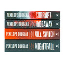 Devil's Night Series By Penelope Douglas 4 Books Collection Set (Corrupt, Hideaway, Kill Switch & Nightfall)