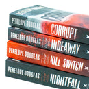 Devil's Night Series By Penelope Douglas 4 Books Collection Set (Corrupt, Hideaway, Kill Switch & Nightfall)