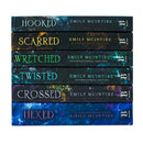 Never After Series by Emily McIntire Complete 6 Books Collection Set (Hexed, Hooked, Scarred, Wretched, Twisted & Crossed)