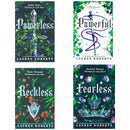 The Powerless Trilogy By Lauren Roberts 4 Books Collection Set (Fearless [Hardback], Powerless, Powerful and Reckless)