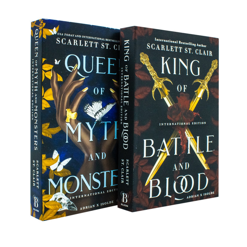 Adrian X Isolde Series Collection 2 Books Set By Scarlett St Clair (King of Battle and Blood, Queen of Myth and Monsters)