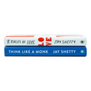 Jay Shetty Collection 2 Books Set (8 Rules of Love [Hardcover], Think Like a Monk [Paperback])