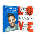 Jay Shetty Collection 2 Books Set (8 Rules of Love [Hardcover], Think Like a Monk [Paperback])