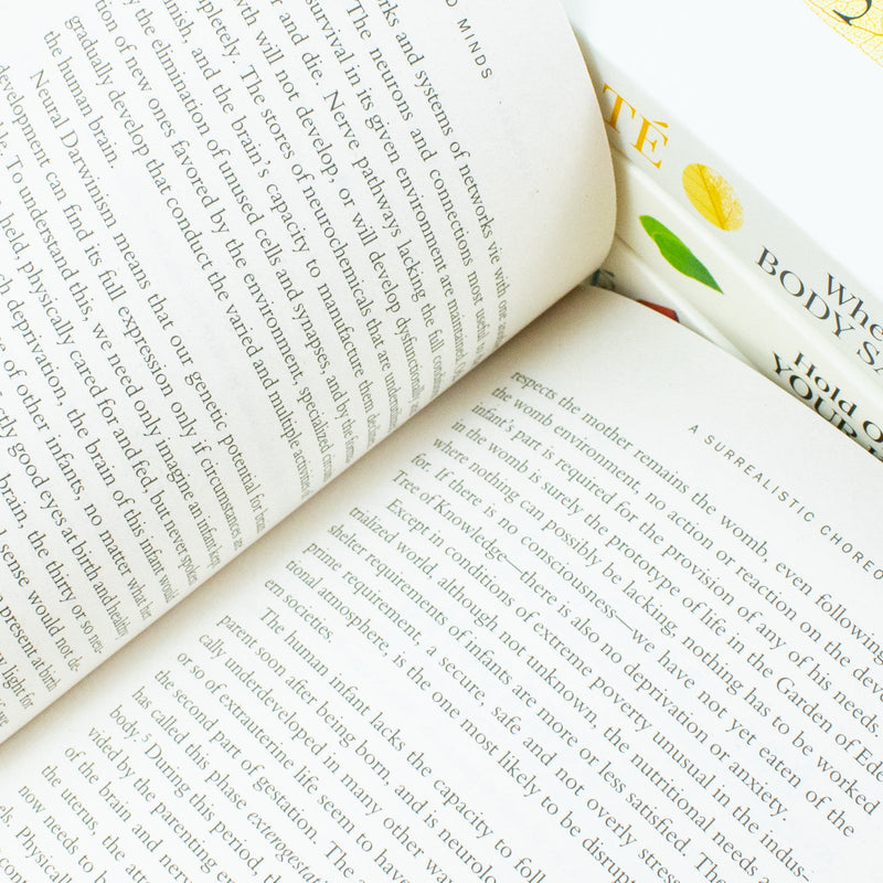 Dr Gabor Mate 4 Books Collection Set (When the Body Says No, Hold on to Your Kids, In the Realm of Hungry Ghosts, Scattered Minds)