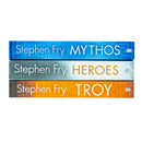Stephen Fry Greek Myths Series Collection 3 Books Set (Troy, Heroes, Mythos)