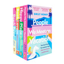 Emily Henry Collection 4 Books Set (Book Lovers, Beach Read, People We Meet on Vacation and Happy Place)