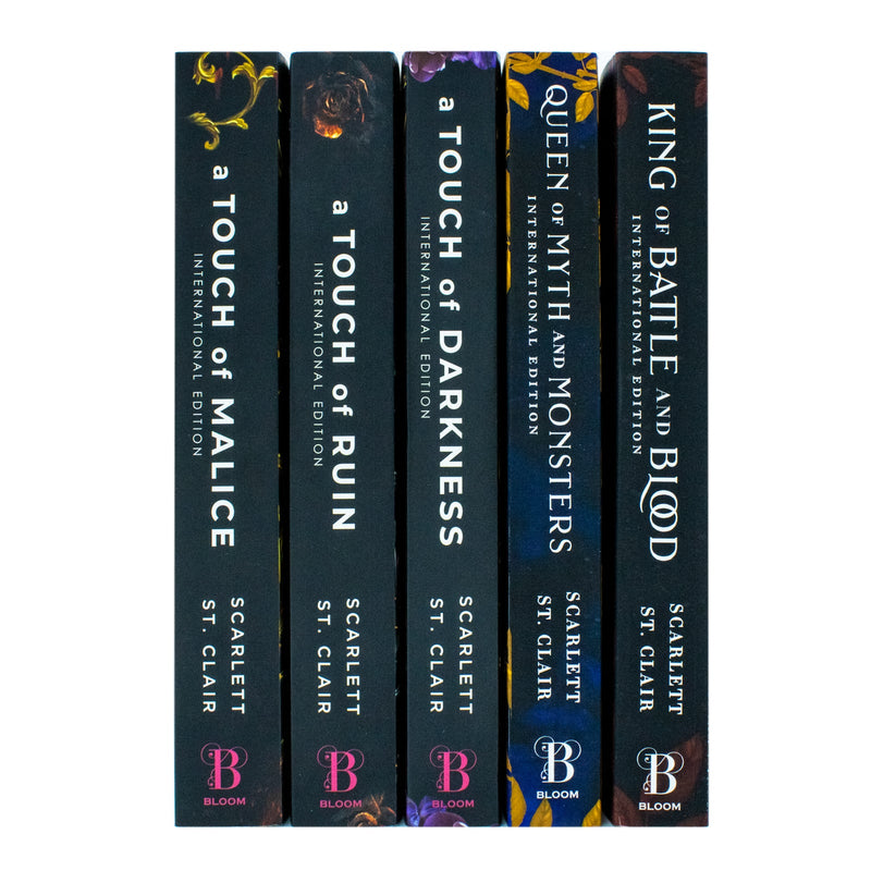 Scarlett St Clair Hades X Persephone and Adrian X Isolde Series Collection 5 Books Set (A Touch of Darkness, A Touch of Ruin, A Touch of Malice, King of Battle and Blood and Queen of Myth and Monsters)