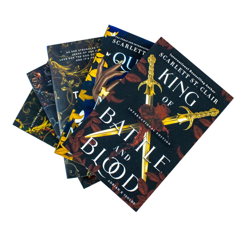 Scarlett St Clair Hades X Persephone and Adrian X Isolde Series Collection 5 Books Set (A Touch of Darkness, A Touch of Ruin, A Touch of Malice, King of Battle and Blood and Queen of Myth and Monsters)