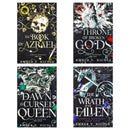 Gods and Monsters Series 1-4 Books Collection Set By Amber V. Nicole (The Book of Azrael, The Throne of Broken Gods, The Dawn of the Cursed Queen and The Wrath of the Fallen)