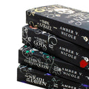 Gods and Monsters Series 1-4 Books Collection Set By Amber V. Nicole (The Book of Azrael, The Throne of Broken Gods, The Dawn of the Cursed Queen and The Wrath of the Fallen)