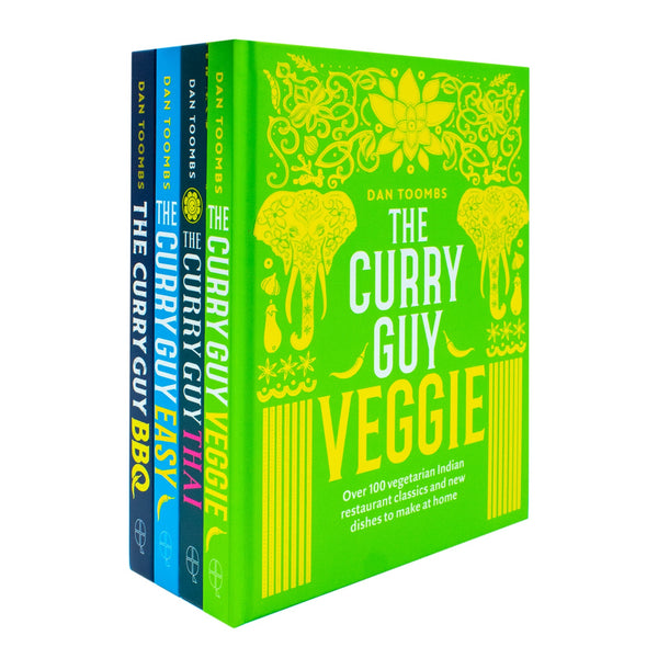 The Curry Guy Collection 4 Books Set By Dan Toombs (Curry Guy Thai, The Curry Guy Easy, Curry Guy BBQ, The Curry Guy Veggie)