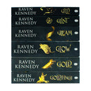 The Plated Prisoner Series By Raven Kennedy 6 Books Collection Set (Gild, Glint, Gleam, Glow, Gold and Goldfinch)