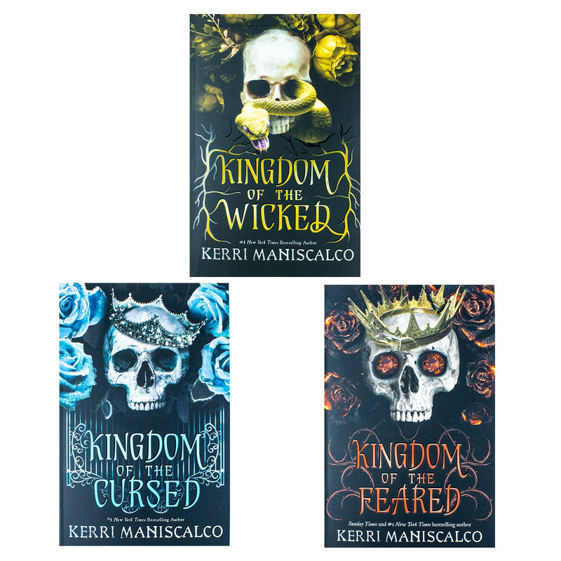 Kingdom of the Wicked Series 3 Books Collection Set by Kerri Maniscalco [Kingdom of the Wicked, Kingdom of the Cursed & Kingdom of the Feared]