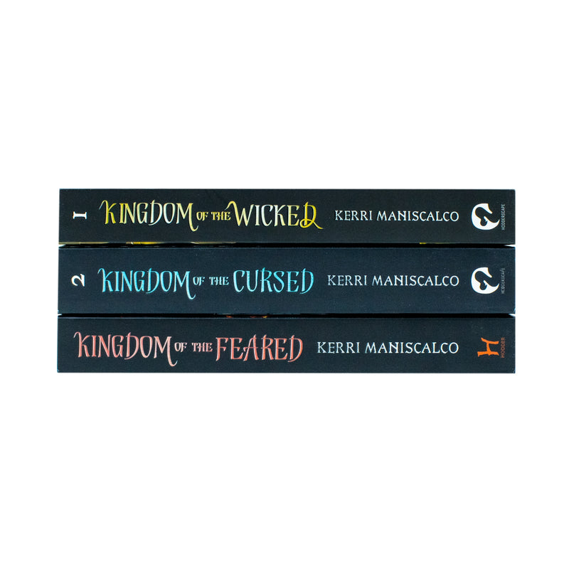 Kingdom of the Wicked Series 3 Books Collection Set by Kerri Maniscalco [Kingdom of the Wicked, Kingdom of the Cursed & Kingdom of the Feared]