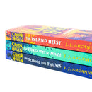 Crookhaven Series Collection by J.J. Arcanjo (3 Books Set): The School for Thieves, The Forgotten Maze, The Island Heist