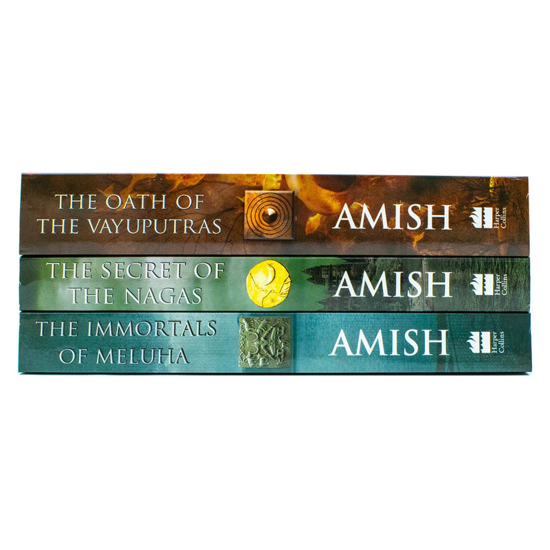 Shiva Trilogy Collection 3 Books Set By Amish Tripathi (The Immortals of Meluha, The Secret of The Nagas, The Oath of The Vayuputras)