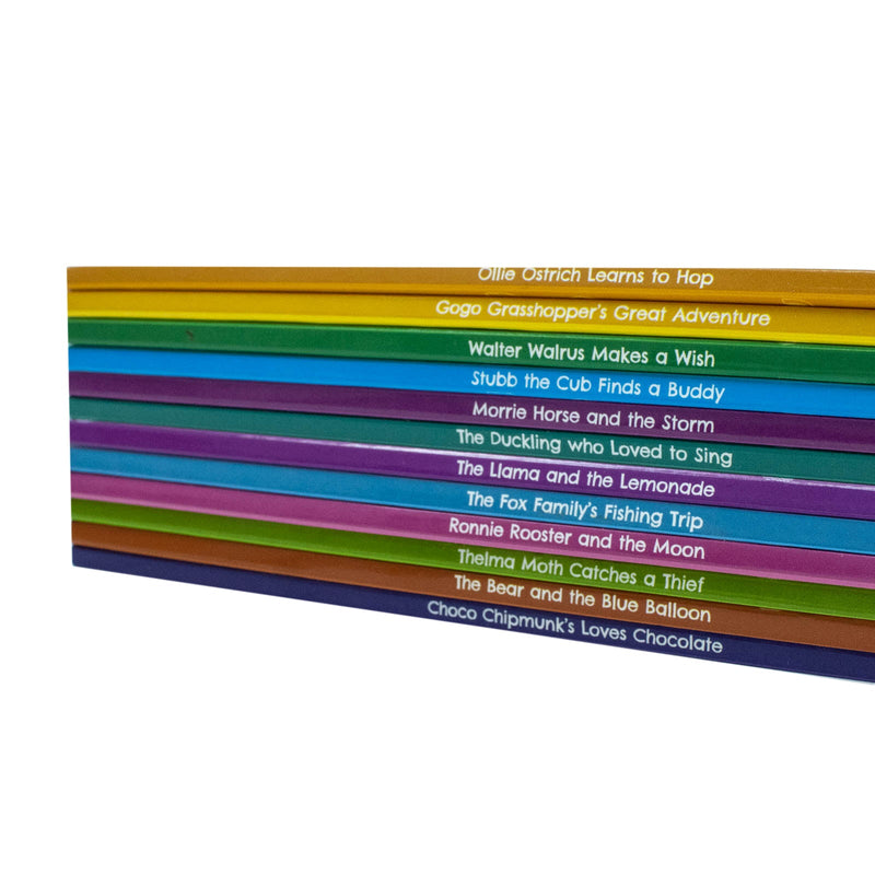 My Second Phonic Sounds 12 Books Collection Box Set with Included Fun Activities(Walter Walrus Makes a Wish, The Ducking Who Loved to Sing, Fox Family's Fishing Trip & More)(Learning Key Level 2)