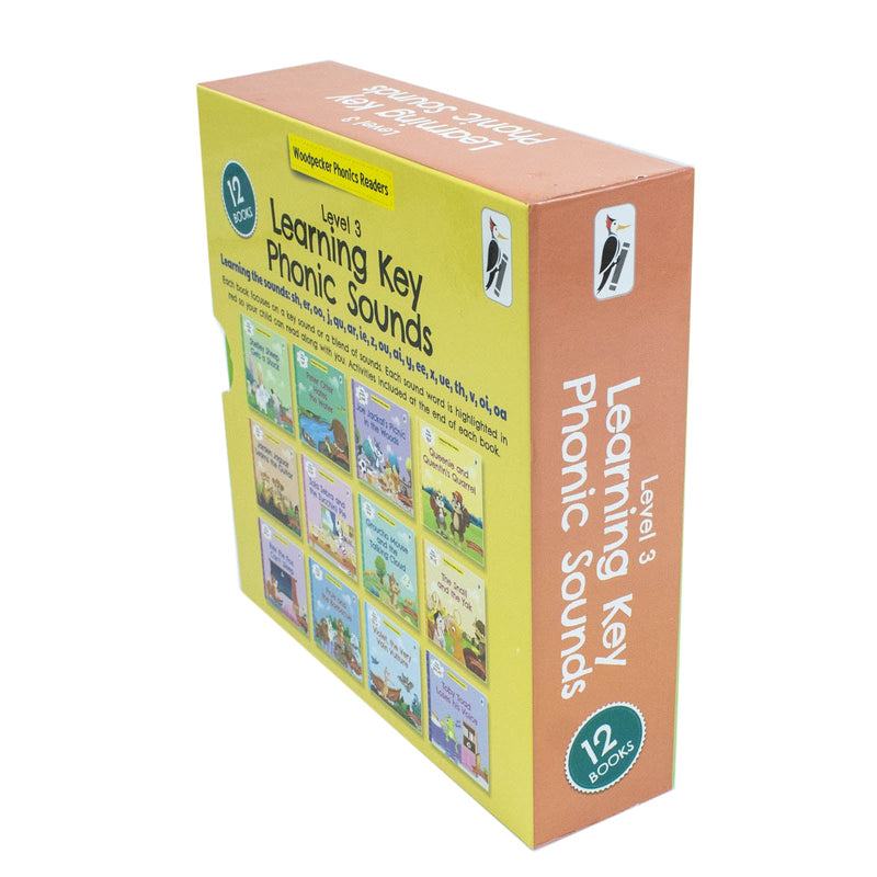 My Third Phonic Sounds 12 Books Collection Box Set with Included Fun Activities(Shelley Sheep Gets a Shock, The Snail and The Yak, Rex the Fax Can't Sleep & More)(Learning Key Level 3)