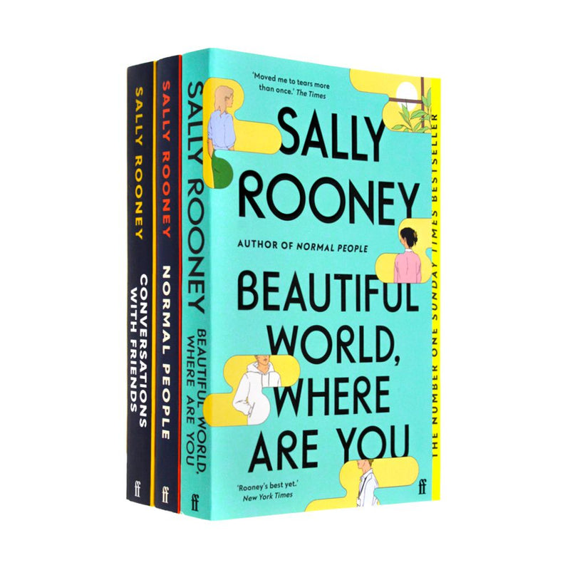 Sally Rooney Collection 3 Books Set (Beautiful World Where Are You, Normal People, Conversations with Friends)