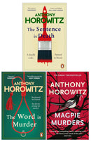 Anthony Horowitz 3 Books Collection Set (The Sentence is Death, The Word is Murder, Magpie Murders)