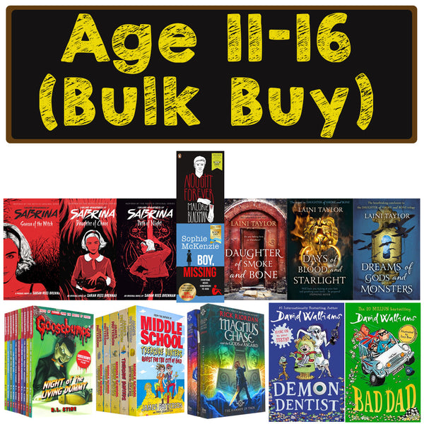 (Age 11-16 Book Bundle Bulk Buy Set) Young Teen/Adult Fiction Books Thriller, Fantasy, Adventure