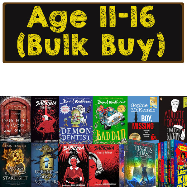 (Age 11-16 Book Bundle Bulk Buy Set) Young Teen /Adult Fiction Books Thriller, Fantasy, Adventure