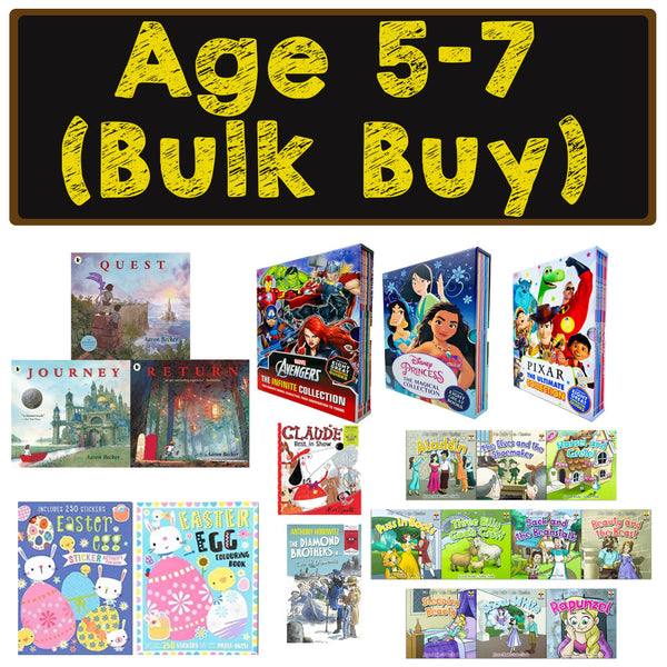 (Age 5-7 Book Bundle Bulk Buy) Pixar, Marvel The Avengers, Disney Princess, Christmas Books (41 Childrens Books Collection Set)
