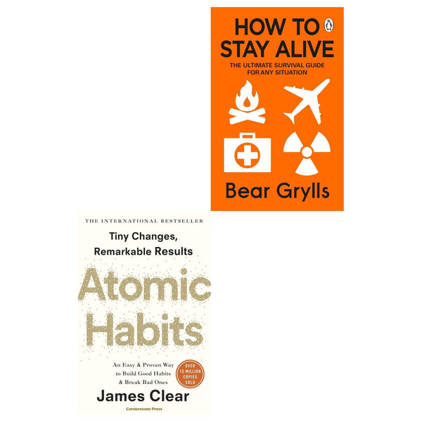 How to Stay Alive, Atomic Habits 2 Books Collection Set