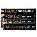 Kerry Casey Series Collection 1-4 Books Set By Anna Smith (Trapped, Fight Back, End Game, Blood Feud)