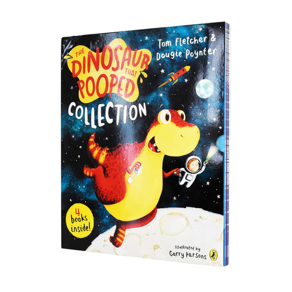 The Dinosaur That Pooped 4 Books Collection By Tom Fletcher and Dougie Poynter
