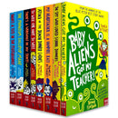 Izzy and Friends (Baby Aliens) Series Collection 1–8 Books Set by Pamela Butchart (Baby Aliens Got My Teacher, The Spy Who Loved School Dinners, My Headteacher is a Vampire Rat, To Wee or Not to Wee & More)