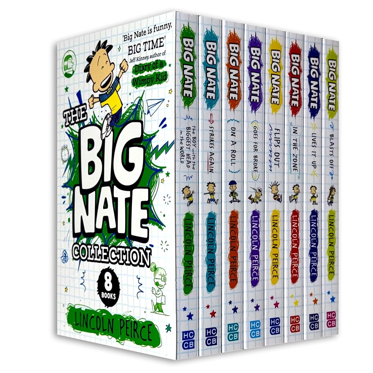 Big Nate Books series Collection 8 books Box Set by Lincoln Peirce