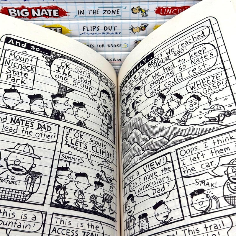Big Nate Books series Collection 8 books Box Set by Lincoln Peirce