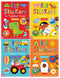 Big Stickers for Toddler Hands (Set of 4 Activity Books) (Animals, Dinosaurs, First Words, Things That Go)