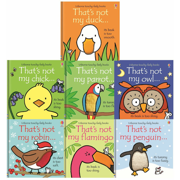 Usborne Thats Not My Birds Collection 7 Books Set (Touchy-Feely Board Books) By Fiona Watt