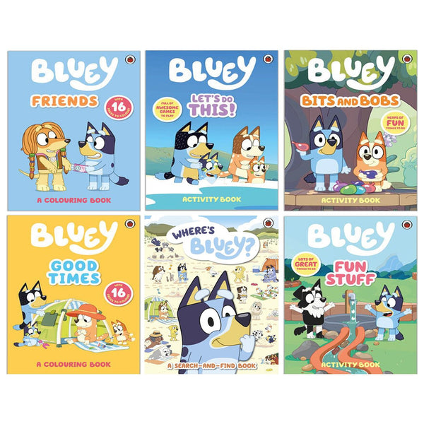 Bluey’s Box of Fun Collection 6 Books Box Set (Bluey Fun Stuff, Bluey Let's Do This, Bluey Bits and Bobs, Bluey Friends, Bluey Good Times)