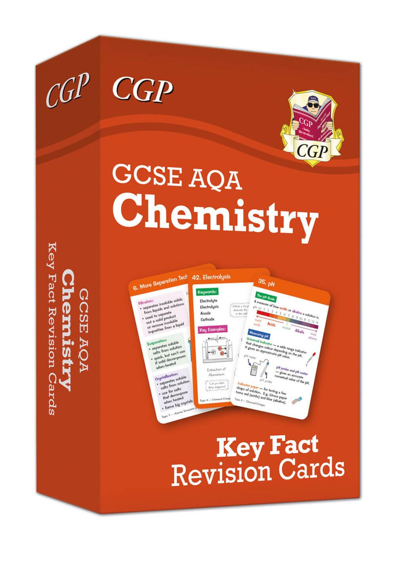 GCSE Biology AQA Key Fact Revision Cards Set of 3 (Biology, Chemistry, Physics)