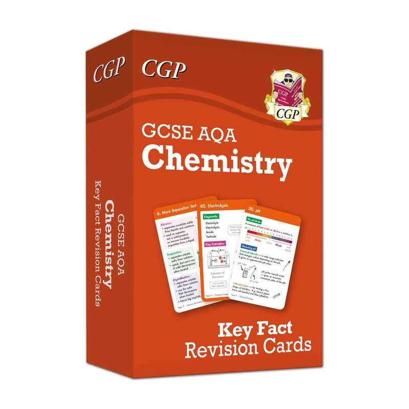 GCSE Biology AQA Key Fact Revision Cards Set of 3 (Biology, Chemistry, Physics)