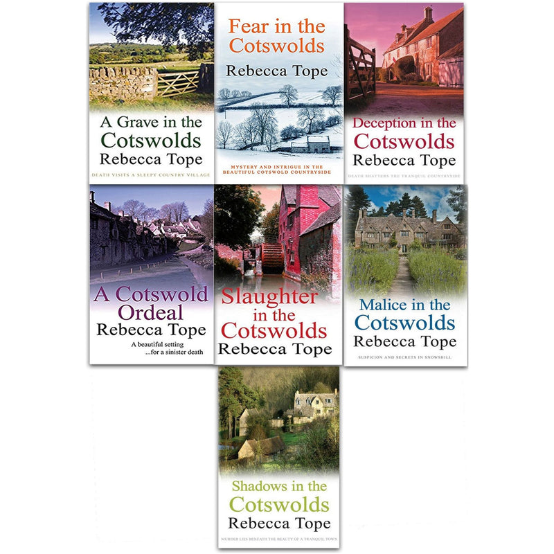 Rebecca Tope Cotswold Mystery Series Collection 7 Books Set (A Grave in the Cotswolds, Fear in the Cotswolds, A Grave, Shadows, Slaughter)