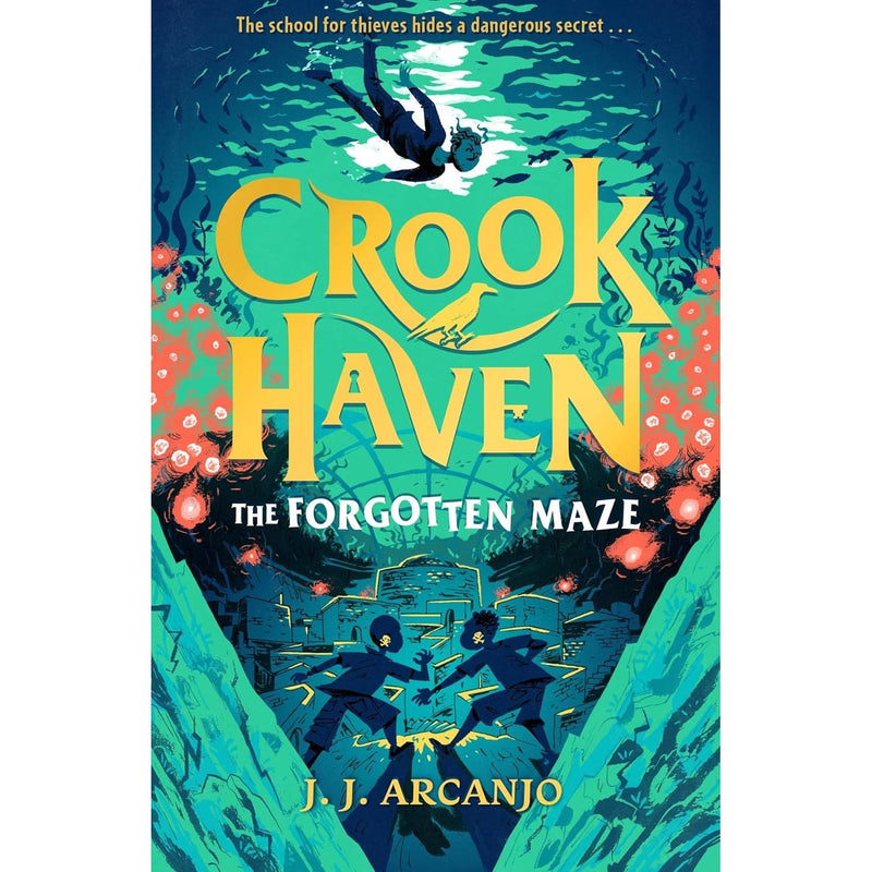 Crookhaven Series 4 Books Collection Set by J.J. Arcanjo (The School for Thieves, The Forgotten Maze, The Island Heist, The Impossible Fortress)