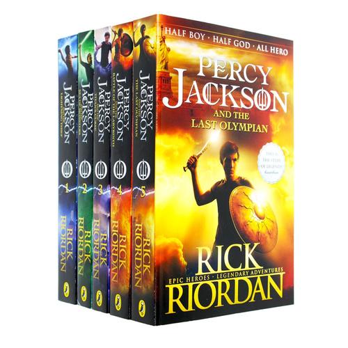 Percy Jackson Series by Rick Riordan 5 Books Collection Box Set - Ages 9-14 - Paperback