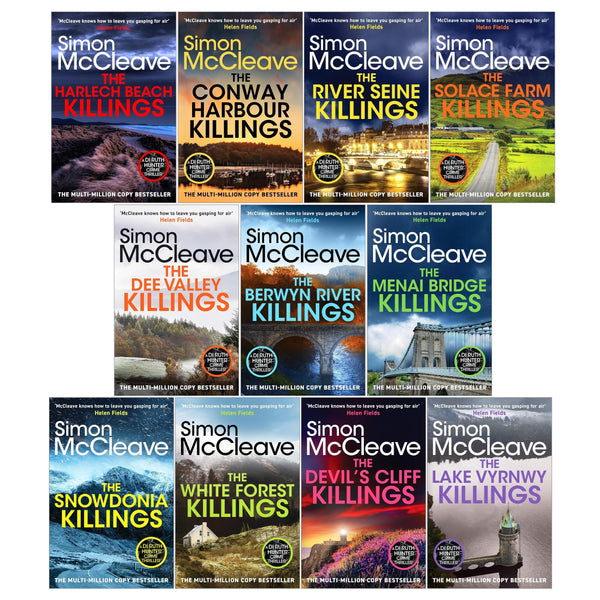 DI Ruth Hunter Series 1-11 Books Collection Set By Simon McCleave (The Snowdonia Killings, The Harlech Beach, The Dee Valley, Devil's Cliffs, The Berwyn River, White Forest and MORE)