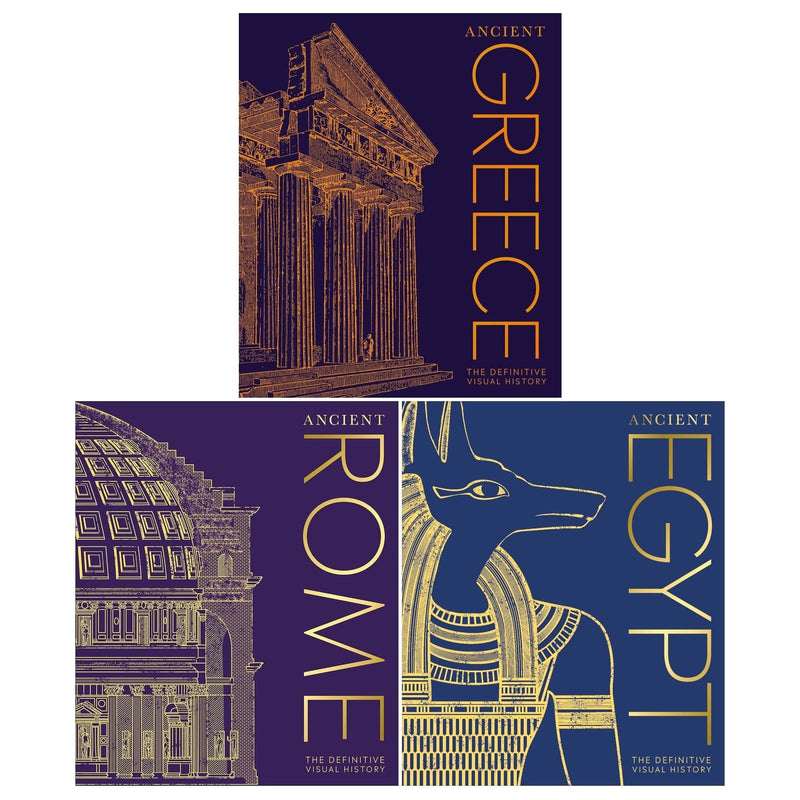 DK Classic History Collection 3 Books Set (Ancient Egypt, Ancient Rome, Ancient Greece)
