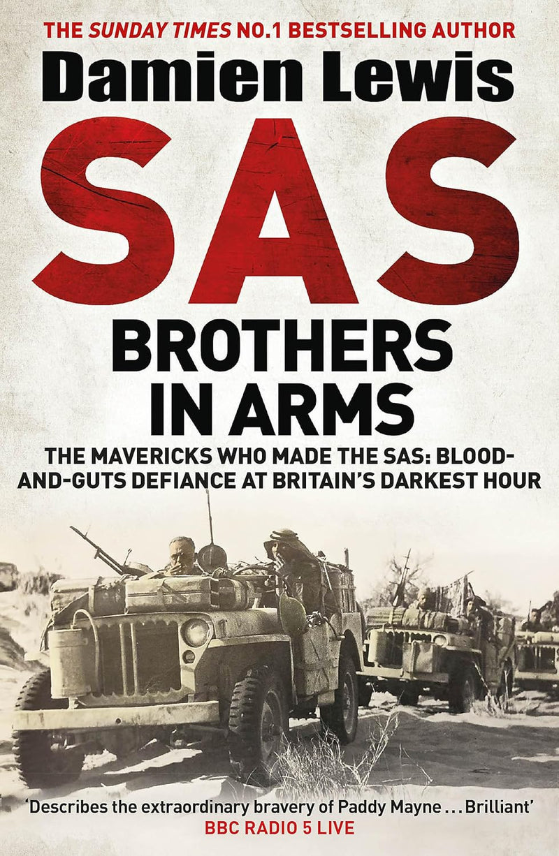 Damien Lewis 5 Books Collection Set (SAS Brothers in Arms, SAS Forged in Hell, SAS Daggers Drawn, SAS Shadow Raiders, SAS Italian Job)