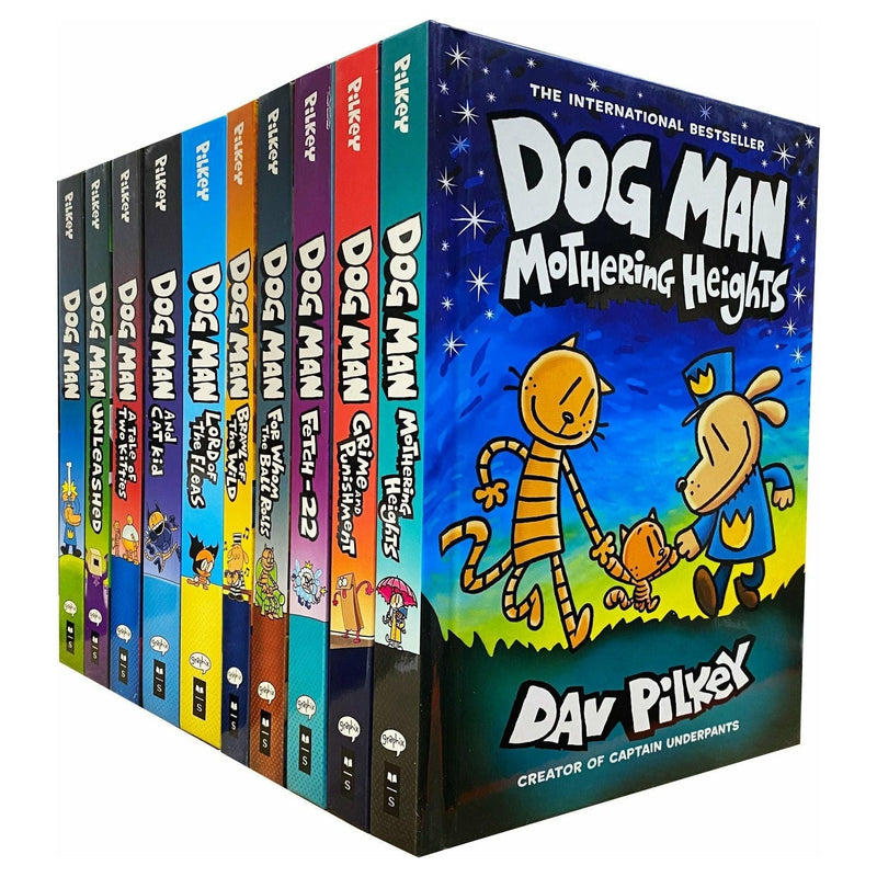 Dog Man 10巻セット Dav Pilkey Dog Man books series 10 books Collection Set by Dav Pilkey